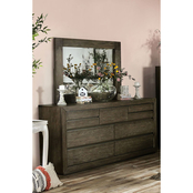 Furniture of America Bridgewater Collection Dresser and Mirror