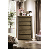 Furniture of America Bridgewater Collection Five Drawer Chest