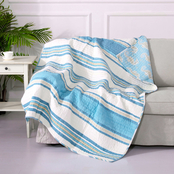 Levtex Home Blue Maui Quilted Throw