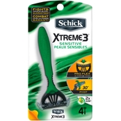 Schick Xtreme3 Sensitive Skin Disposable Razors 4 pk.