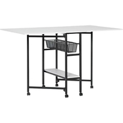 Sew Ready 36 in. Fixed Height Cutting Table with Basket