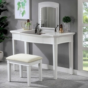 Furniture of America Stina Collection Vanity with Stool