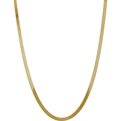 14K Yellow Gold 5.0mm Silky Herringbone Chain Necklace