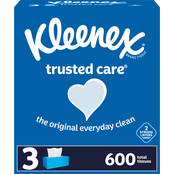 Kleenex Mainline Flat Facial Tissue 3 pk, 190 ct.