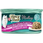 Fancy Feast Medleys White Meat Chicken with Garden Greens in Sauce Cat Food 3 oz.