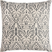 Rizzy Home Damask 22 x 22 in. Polyester Filled Pillow