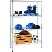 Simply Perfect 4 Tier Wire Shelving Chrome