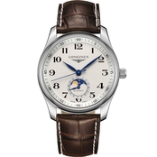 Longines Men's Master 40mm Stainless Steel Moonphase Automatic Watch