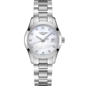 Longines Women's Conquest Classic 34mm Diamond Accent Watch L23864876