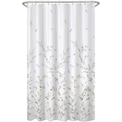 Maytex Dragonfly Garden Fabric Shower Curtain 70 x 72 in.