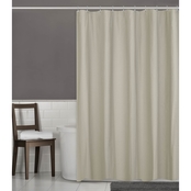 Maytex Herringbone Ultimate Waterproof Fabric Shower Curtain or Liner