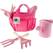 Hey! Play! Kids Gardening Tool Set with Canvas Bag
