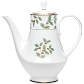 Noritake Holly and Berry Gold Coffee Server