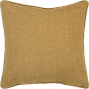 Rizzy Home Solid Gold Polyester Filled Pillow, 20 in. x 20 in.