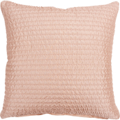 Rizzy Home Solid Blush Square Decorative Throw Pillow