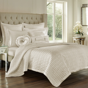 J. Queen New York Satinique Natural Coverlet