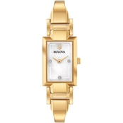 Bulova Women's Classic Gold Stainless Steel Bracelet Watch 97P141