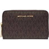 Michael Kors Jet Set Small Logo and Leather Wallet