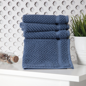 Ozan Premium Home 100% Turkish Cotton Maui Collection Luxury Washcloths Set of 4
