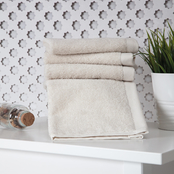 Ozan Premium Home 100% Genuine Turkish Cotton Horizon Washcloths Set of 4
