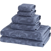 Ozan Premium Home 100% Genuine Turkish Cotton Patchouli 6 pc. Towel Set