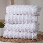 Ozan Premium Home Azure 100% Turkish Cotton Hand Towel 4 pk.