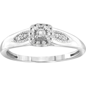 She Shines Sterling Silver 1/10 CTW Diamond Promise Fashion Ring