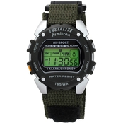 Armitron Men's Sport Digital Chronograph Black Nylon Strap Watch 40/6623