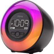 iHome PowerClock Glow Bluetooth Color Changing FM Alarm Clock Radio