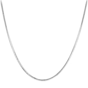 Sterling Silver 18 in. 8-Side Snake Link Chain
