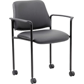 Presidential Seating Boss Square Back Diamond Stacking Chair with Arm