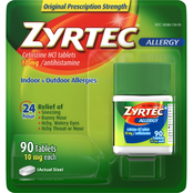 Zyrtec Allergy 24 Hour Relief 10mg Tablets 60 ct.