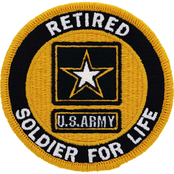 Army Patch Retired Soldier For Life