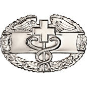 Army Combat Medical 1st Award Dress Mini Sta-Brite Pin-On