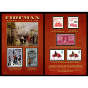 American Coin Treasures Fireman Stamp Collection