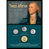 American Coin Treasures The Different Faces of Thomas Jefferson