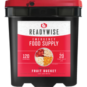 ReadyWise Emergency Food Freeze Dried Fruit Bucket 120 servings