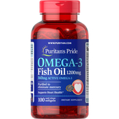 Puritan’s Pride Omega-3 Fish Oil 1200 mg (360 mg Active Omega-3) 200 ct.
