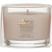 Yankee Candle Vanilla Creme Brulee Filled Votive Mini Candle