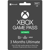 Xbox Game Pass $44.99 3 Months Ultimate Gift Card