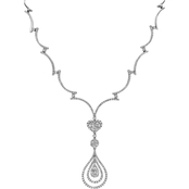 Adorne 10K White Gold 3 1/2 CTW Diamond Fashion Necklace