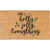 Callowaymills Holly Jolly 17 x 29 in. Doormat