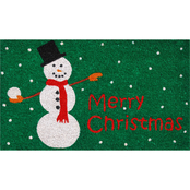 Callowaymills Christmas Snowman 17 x 29 in. Doormat
