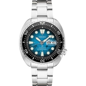 Seiko USA Men's Prospex Watch with Blue Pattern Dial SRPE39