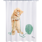 Allure Playful Cat Shower Curtain