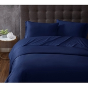 Truly Calm Antimicrobial Navy Queen 4 pc. Sheet Set