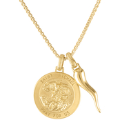 Esquire 14K Yellow Gold Over Sterling Silver St. Michael Pendant