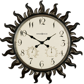 Howard Miller Sunburst II Metal Weather Wall Clock