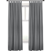 Commonwealth Home Fashions Ventura Tab Top Blackout 63 x 52 in. Curtain Panel 2 pk.