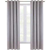 Commonwealth Home Fashions Shadow 95 x 52 in. Grommet Top Blackout Curtain Panel